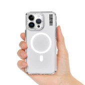 Youngkit Apple iPhone 15 Pro Max Kılıf Magsafe Şarj Özellikli Şeffaf Youngkit Crystal Shield Serisi Kapak thumbnail 8