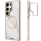 Youngkit Galaxy S24 Ultra Kılıf Magsafe Şarj Özellikli Sararma Önleyici Youngkit Crystal Grid Kapak thumbnail 1