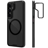 Youngkit Galaxy S24 Kılıf Magsafe Şarj Özellikli Sararma Önleyici Youngkit Crystal Grid Kapak thumbnail 1