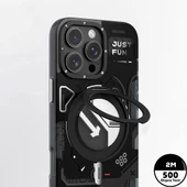 Youngkit Apple iPhone 16 Pro Kılıf Magsafe Şarj Özellikli Youngkit 360° Standlı Starship Serisi Kapak thumbnail 5