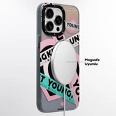 Youngkit Apple iPhone 15 Pro Max Kılıf Magsafe Şarj Özellikli Airbagli Çift Katmanlı Youngkit Flipped Serisi Kapak thumbnail 7