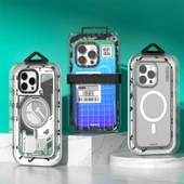 Youngkit Apple iPhone 16 Pro Kılıf Magsafe Şarj Özellikli Şeffaf Youngkit Crystal Shield Serisi Kapak thumbnail 12