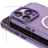 Youngkit Apple iPhone 14 Pro Kılıf Magsafe Şarj Özellikli Youngkit Coloured Glaze Serisi Kapak thumbnail 3