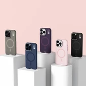 Youngkit Apple iPhone 14 Pro Max Kılıf Magsafe Şarj Özellikli Kamera Standlı Youngkit Bitty Cream Kapak thumbnail 6