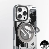 Youngkit Apple iPhone 16 Pro Kılıf Magsafe Şarj Özellikli Youngkit 360° Standlı Starship Serisi Kapak thumbnail 3