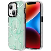 Youngkit Apple iPhone 14 Plus Kılıf Magsafe Şarj Özellikli Youngkit Water-Ink Serisi Kapak thumbnail 8