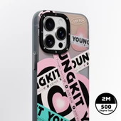 Youngkit Apple iPhone 15 Pro Max Kılıf Magsafe Şarj Özellikli Airbagli Çift Katmanlı Youngkit Flipped Serisi Kapak thumbnail 9