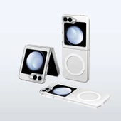 Youngkit Galaxy Z Flip 6 Kılıf Magsafe Şarj Özellikli Şeffaf Youngkit Crystal Shield Serisi Kapak - 2