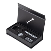 Youngkit YoungKit Karbon Fiber Görünümlü Logolu Anahtarlık - 2