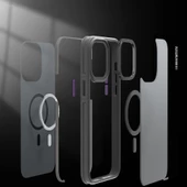 Youngkit Apple iPhone 14 Pro Kılıf Magsafe Şarj Özellikli Youngkit Rock Sand Serisi Kapak thumbnail 4