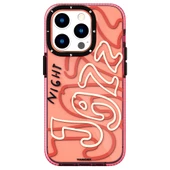 Youngkit Apple iPhone 14 Pro Max Kılıf Şeffaf Renkli Yazı Temalı Tasarım YoungKit Jazz Serisi Kapak - 9