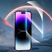 Youngkit Apple iPhone 14 Pro Max Youngkit Antistatik Ve Antidust Kolay Uygulama Aparatlı Cam Ekran Koruyucu - 2