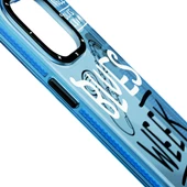 Youngkit Apple iPhone 14 Kılıf Şeffaf Renkli Yazı Temalı Tasarım YoungKit Jazz Serisi Kapak thumbnail 3