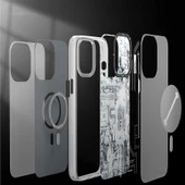 Youngkit Apple iPhone 15 Pro Kılıf Magsafe Şarj Özellikli YoungKit Technology Serisi Kapak - 6