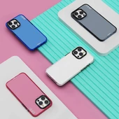 Youngkit Apple iPhone 15 Pro Kılıf Pürüzsüz Düz Arka Yüzey YoungKit Crystal Color Serisi Kapak - 8