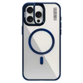 Youngkit Apple iPhone 15 Pro Max Kılıf Magsafe Şarj Özellikli Sararma Önleyici Youngkit Crystal Grid Kapak thumbnail 9