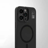 Youngkit Apple iPhone 15 Pro Kılıf Magsafe Şarj Özellikli Standlı YoungKit Hermit Bracket Serisi Kapak thumbnail 4