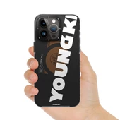 Youngkit Apple iPhone 15 Pro Kılıf Magsafe Şarj Özellikli Youngkit Binfen Serisi Yazı Temalı Kapak thumbnail 4