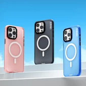 Youngkit Apple iPhone 15 Plus Kılıf Magsafe Şarj Özellikli Youngkit Colored Sand Serisi Kapak thumbnail 7