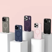 Youngkit Apple iPhone 15 Pro Max Kılıf Magsafe Şarj Özellikli Kamera Standlı Youngkit Bitty Cream Kapak thumbnail 8