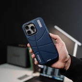 Youngkit Apple iPhone 15 Pro Kılıf Magsafe Şarj Özellikli Youngkit Backboard Serisi Leather Kapak thumbnail 12