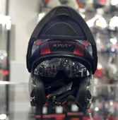 Sway 912 Full Face İridyum Vizör Çene Açılır Motosiklet Kaskı M Beden C1 Red + 1 Şeffaf Vizör Hediyeli - 7