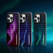 Youngkit Apple iPhone 15 Pro Kılıf Kuzey Işıkları Desenli Youngkit Aurora Serisi Kapak - 9