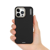 Youngkit Apple iPhone 15 Pro Kılıf Magsafe Şarj Özellikli YoungKit 600D Kevlar Kapak thumbnail 7