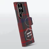 Youngkit Galaxy S24 Ultra Kılıf Ekose Desenli Youngkit Gezhi Serisi Kapak - 5