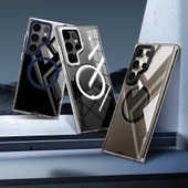 Youngkit Galaxy S24 Ultra Kılıf Magsafe Şarj Özellikli Sararmaya Karşı Dayanıklı Youngkit Clear Crystal Serisi Kapak thumbnail 9