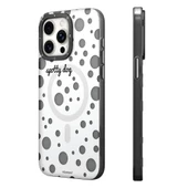 Youngkit Apple iPhone 14 Pro Max Kılıf Magsafe Şarj Özellikli Polka Dot Desenli Youngkit Spots Serisi Kapak thumbnail 2