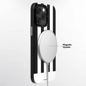 Youngkit Apple iPhone 14 Pro Kılıf Magsafe Şarj Özellikli Youngkit Striped Piano Keys Serisi Kapak thumbnail 7