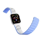 Youngkit Apple Watch 7 41mm Kordon Youngkit Technological Magnetik Tak Çıkar Silikon Strap Kayış - 4