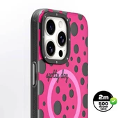 Youngkit Apple iPhone 13 Pro Max Kılıf Magsafe Şarj Özellikli Polka Dot Desenli Youngkit Spots Serisi Kapak thumbnail 6