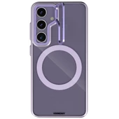 Youngkit Galaxy S24 Plus Kılıf Magsafe Şarj Özellikli Sararma Önleyici Youngkit Crystal Grid Kapak thumbnail 6