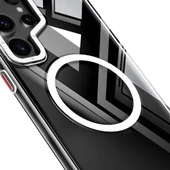 Youngkit Galaxy S24 Ultra Kılıf Magsafe Şarj Özellikli Sararmaya Karşı Dayanıklı Youngkit Clear Crystal Serisi Kapak thumbnail 4