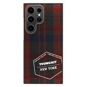Youngkit Galaxy S24 Ultra Kılıf Ekose Desenli Youngkit Gezhi Serisi Kapak - 2