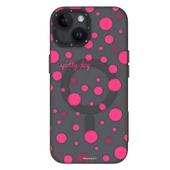 Youngkit Apple iPhone 15 Kılıf Magsafe Şarj Özellikli Polka Dot Desenli Youngkit Spots Serisi Kapak thumbnail 5