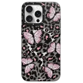 Youngkit Apple iPhone 14 Pro Max Kılıf Magsafe Şarj Özellikli Kelebek Desenli Youngkit Shadow Dance Serisi Kapak thumbnail 4