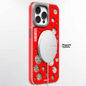 Youngkit Apple iPhone 15 Pro Max Kılıf Magsafe Şarj Özellikli Youngkit Quicksand Beads Serisi Kapak thumbnail 8