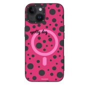 Youngkit Apple iPhone 13 Kılıf Magsafe Şarj Özellikli Polka Dot Desenli Youngkit Spots Serisi Kapak thumbnail 4