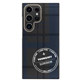 Youngkit Galaxy S24 Ultra Kılıf Ekose Desenli Youngkit Gezhi Serisi Kapak - 4