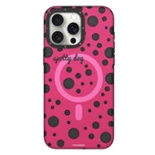 Youngkit Apple iPhone 14 Pro Kılıf Magsafe Şarj Özellikli Polka Dot Desenli Youngkit Spots Serisi Kapak thumbnail 10