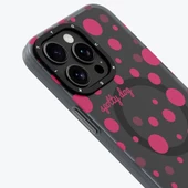 Youngkit Apple iPhone 13 Pro Kılıf Magsafe Şarj Özellikli Polka Dot Desenli Youngkit Spots Serisi Kapak thumbnail 7
