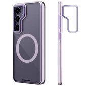 Youngkit Galaxy S24 Plus Kılıf Magsafe Şarj Özellikli Sararma Önleyici Youngkit Crystal Grid Kapak thumbnail 1