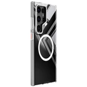 Youngkit Galaxy S24 Ultra Kılıf Magsafe Şarj Özellikli Sararmaya Karşı Dayanıklı Youngkit Clear Crystal Serisi Kapak thumbnail 5