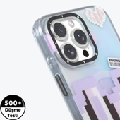 Youngkit Apple iPhone 15 Pro Kılıf Magsafe Şarj Özellikli Youngkit Love Serisi Kapak thumbnail 11