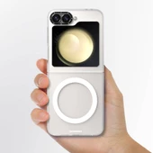 Youngkit Galaxy Z Flip 6 Kılıf Magsafe Şarj Özellikli Youngkit Hidden Sand Serisi Kapak thumbnail 5