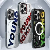 Youngkit Apple iPhone 16 Pro Kılıf Magsafe Şarj Özellikli Airbagli Çift Katmanlı Youngkit Future Serisi Kapak thumbnail 8