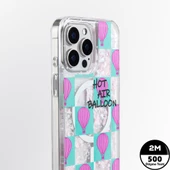 Youngkit Apple iPhone 16 Pro Kılıf Magsafe Şarj Özellikli Parlak Kumlu Sıvılı Youngkit Pink Dream Quicksand Serisi Kapak thumbnail 2